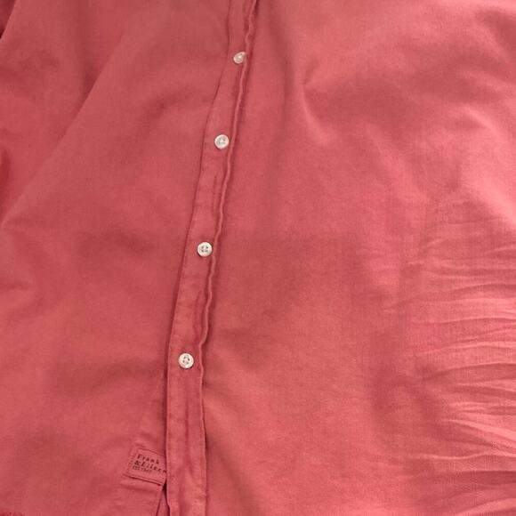 Frank & Eileen Mary Classic Shirtdress Sunset Pink Cotton Size Small Mini - Picture 11 of 13